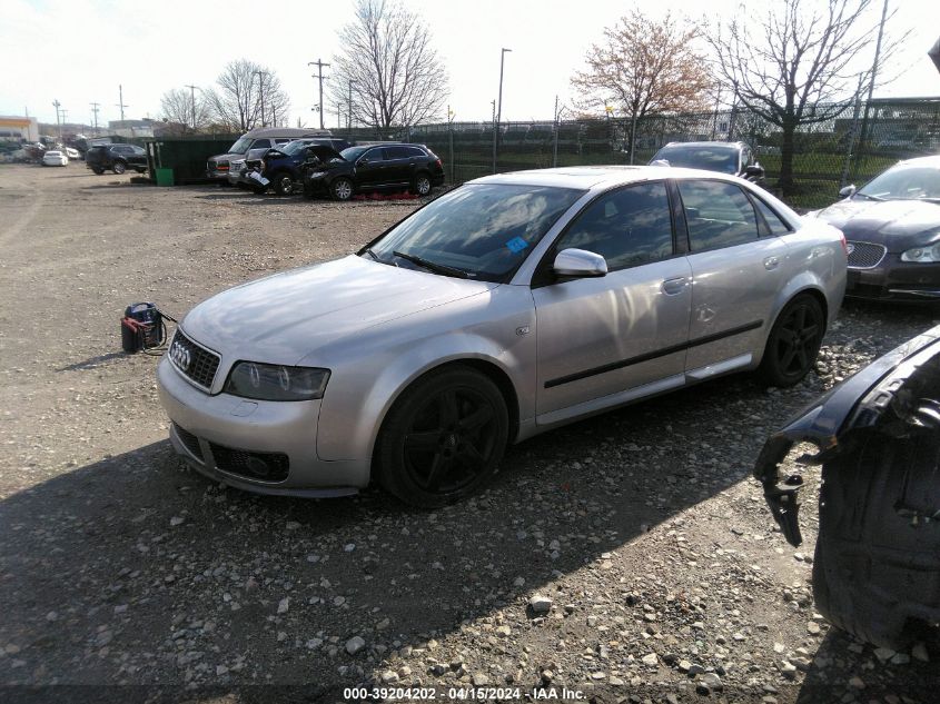 WAUPL68E44A283377 | 2004 AUDI S4