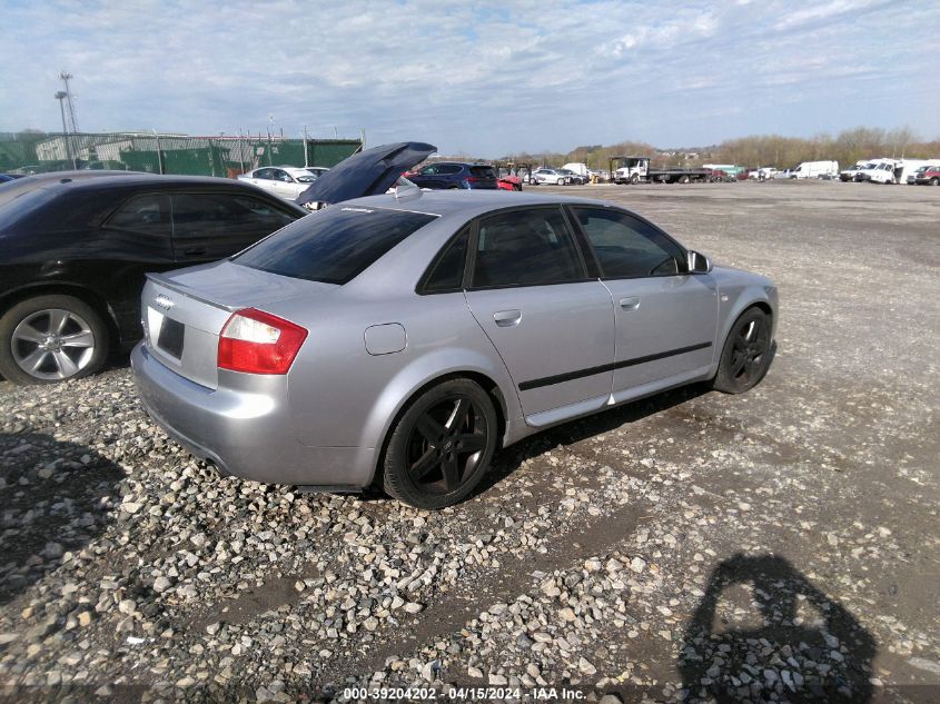 WAUPL68E44A283377 | 2004 AUDI S4