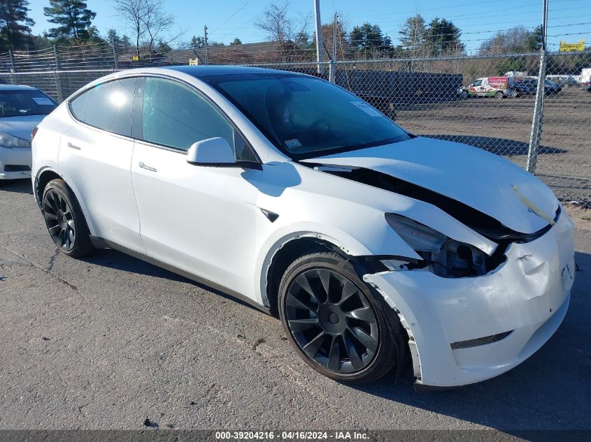 2021 Tesla Model Y Long Range Dual Motor All-Wheel Drive VIN: 5YJYGAEE4MF200735 Lot: 39204216