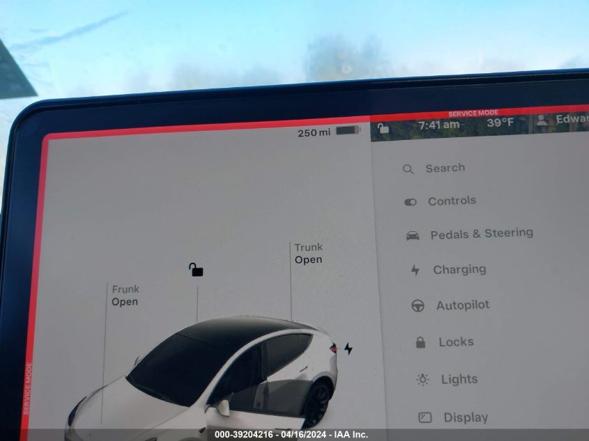 2021 TESLA MODEL Y - 5YJYGAEE4MF200735