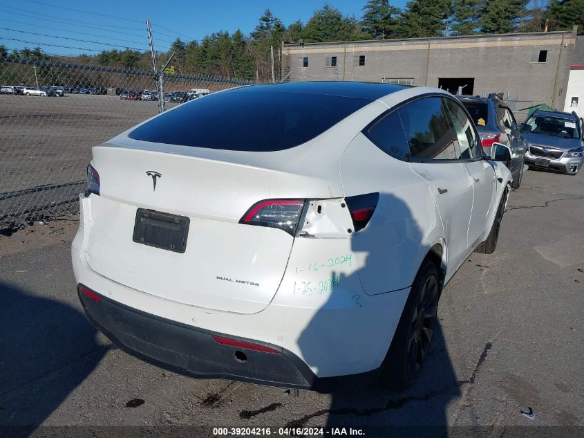 2021 Tesla Model Y Long Range Dual Motor All-Wheel Drive VIN: 5YJYGAEE4MF200735 Lot: 39204216