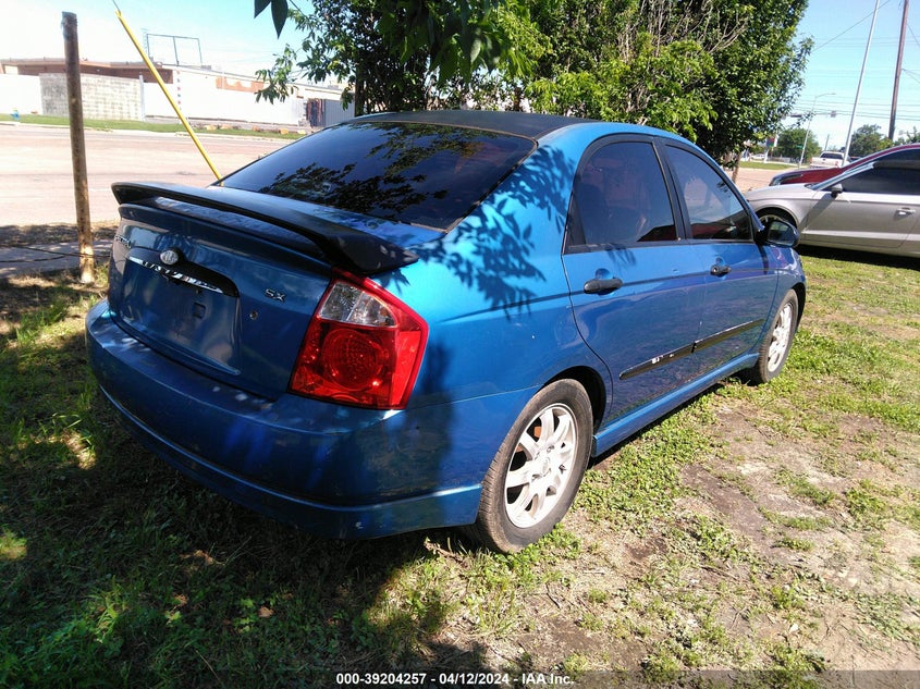2006 Kia Spectra Ex/Lx/Sx VIN: KNAFE121865321641 Lot: 39204257