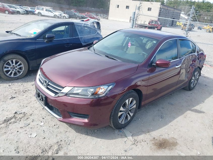 2013 Honda Accord Lx VIN: 1HGCR2F37DA187805 Lot: 39204307