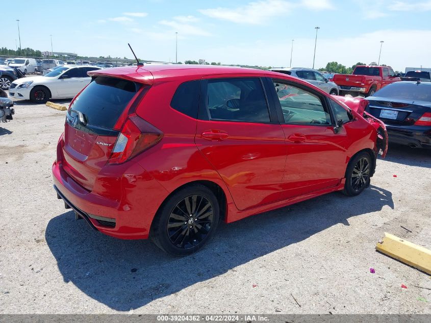 2019 Honda Fit Sport VIN: 3HGGK5H63KM722921 Lot: 39204362