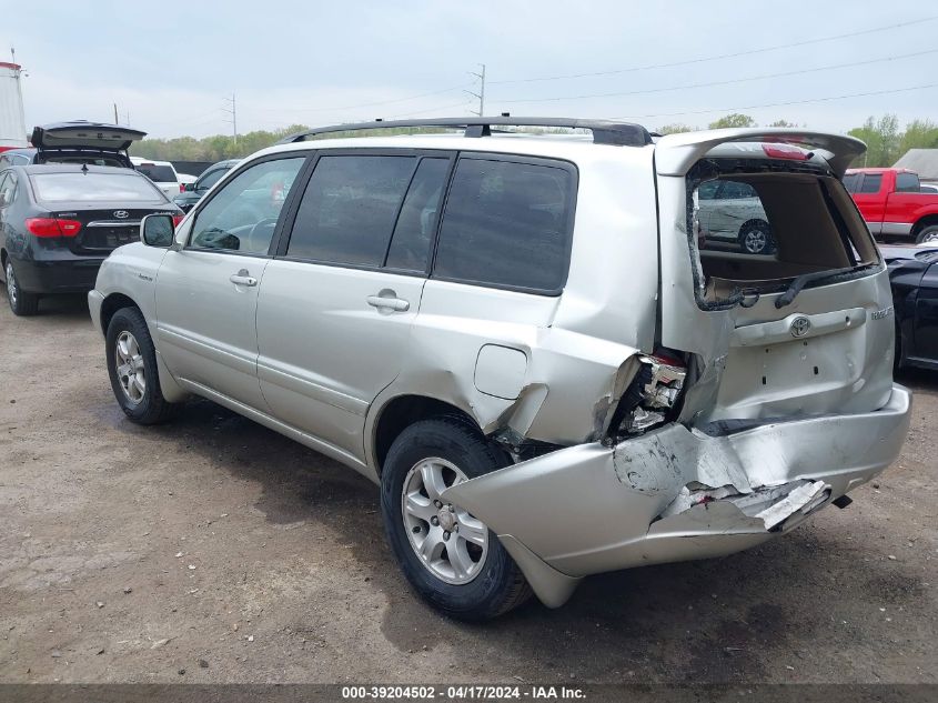 2003 Toyota Highlander Limited V6 VIN: JTEGF21A430114633 Lot: 39204502