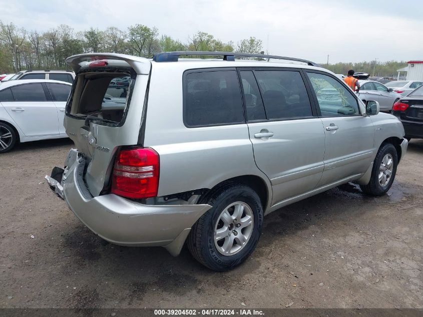 2003 Toyota Highlander Limited V6 VIN: JTEGF21A430114633 Lot: 39204502