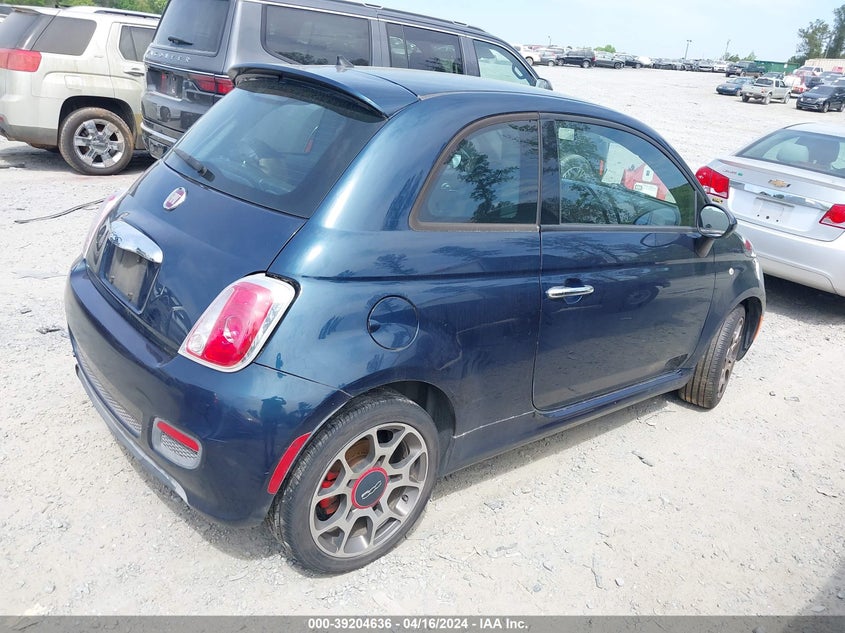 2013 Fiat 500 Sport VIN: 3C3CFFBR4DT751934 Lot: 39204636