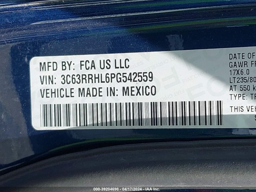 2023 Ram 3500 - 3C63RRHL6PG542559