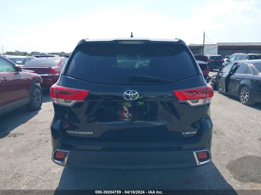 2017 Toyota Highlander Limited VIN: 5TDYZRFH6HS215630 Lot: 39204759