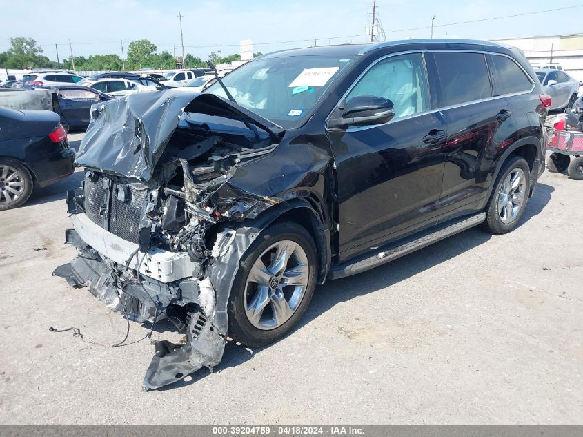 2017 Toyota Highlander Limited VIN: 5TDYZRFH6HS215630 Lot: 39204759