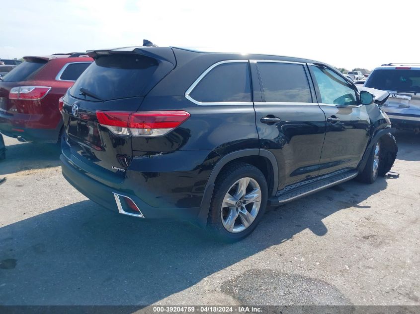 2017 Toyota Highlander Limited VIN: 5TDYZRFH6HS215630 Lot: 39204759
