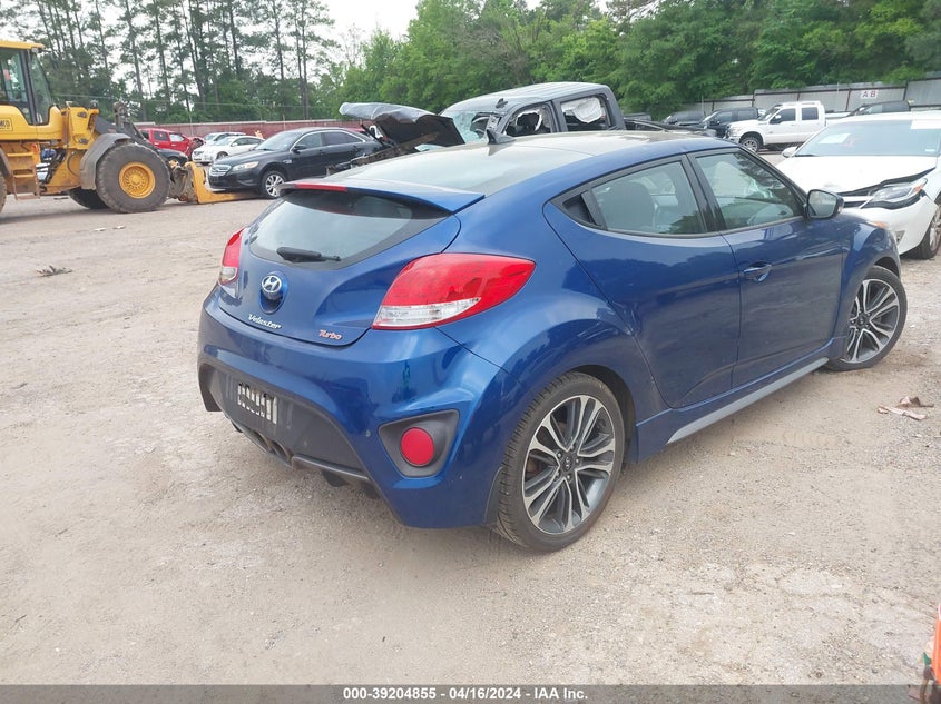 2016 Hyundai Veloster Turbo VIN: KMHTC6AE4GU278805 Lot: 39204855