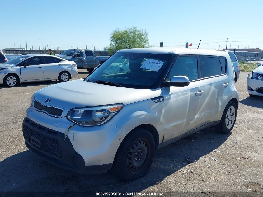 2015 Kia Soul VIN: KNDJN2A25F7772995 Lot: 39205081