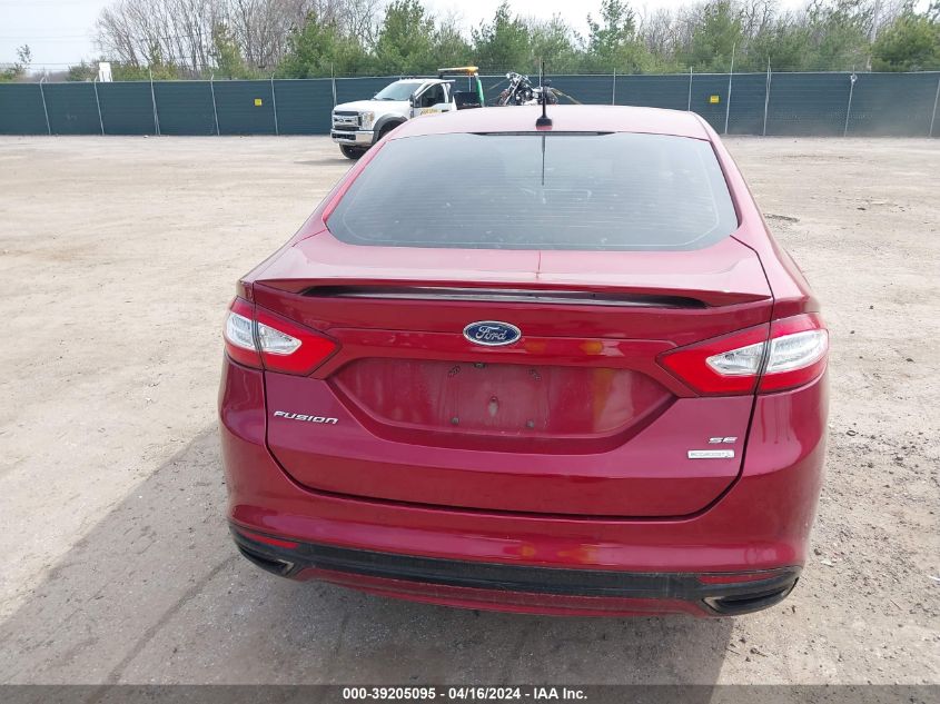 2016 Ford Fusion Se VIN: 3FA6P0H9XGR299554 Lot: 39205095