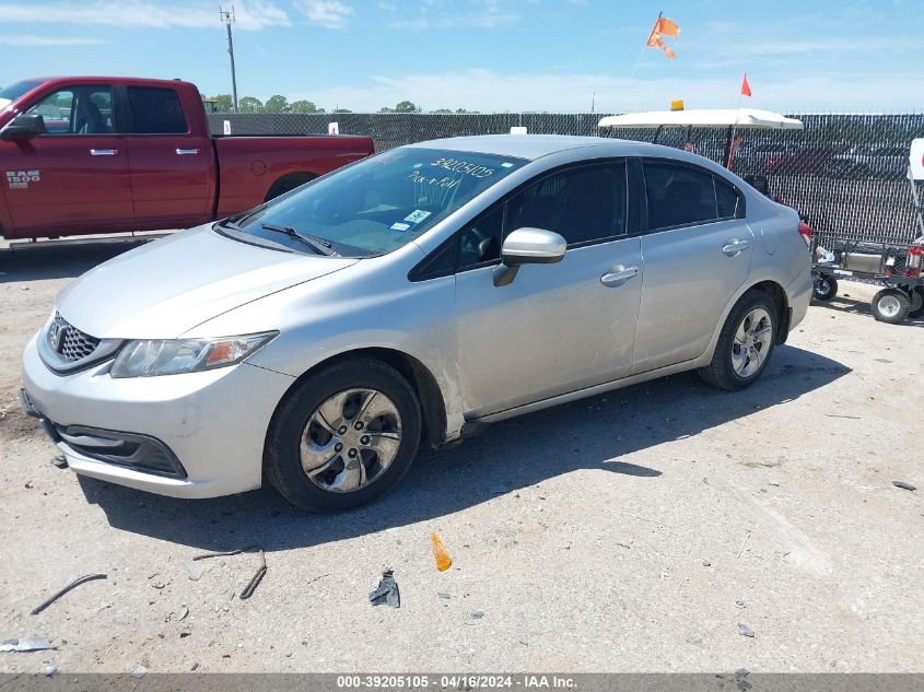 2015 Honda Civic Lx VIN: 19XFB2F56FE051666 Lot: 39205105