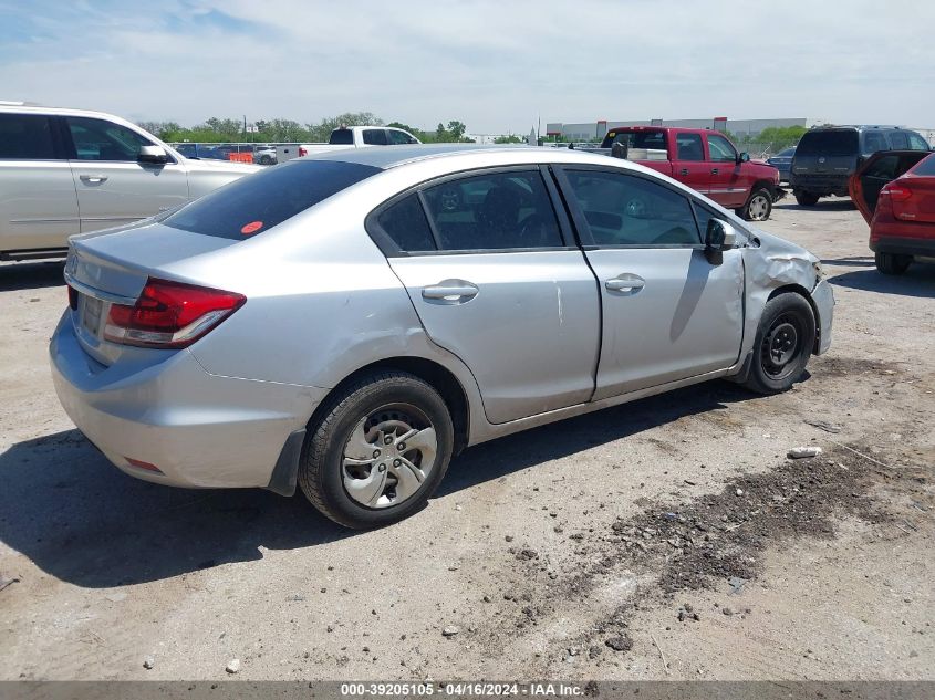 2015 Honda Civic Lx VIN: 19XFB2F56FE051666 Lot: 39205105