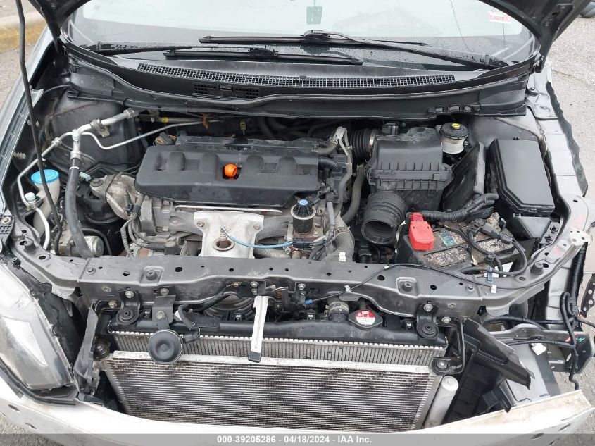 2012 Honda Civic Lx VIN: 19XFB2F55CE021456 Lot: 39205286