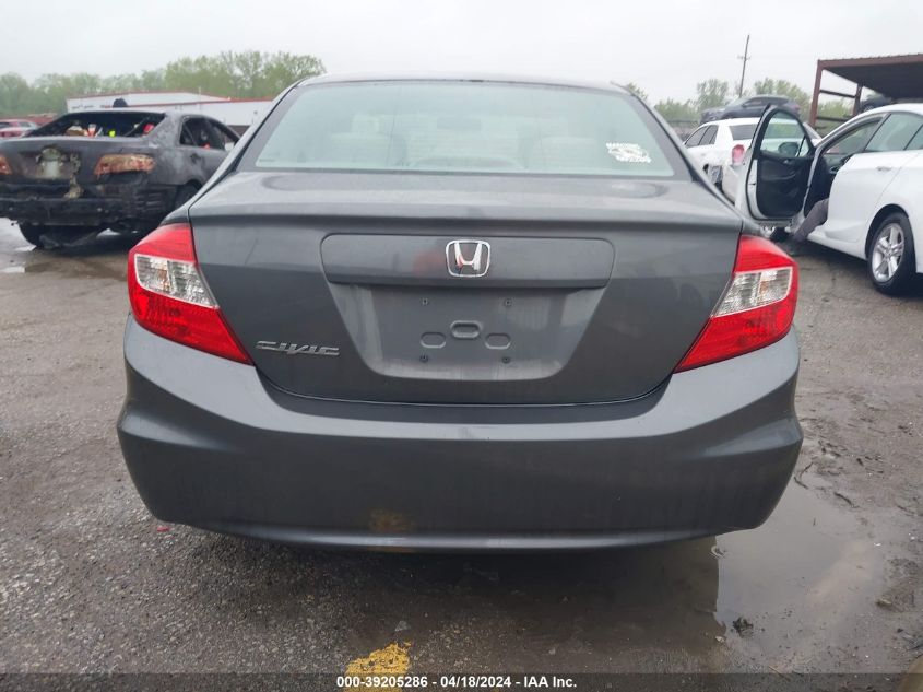2012 Honda Civic Lx VIN: 19XFB2F55CE021456 Lot: 39205286