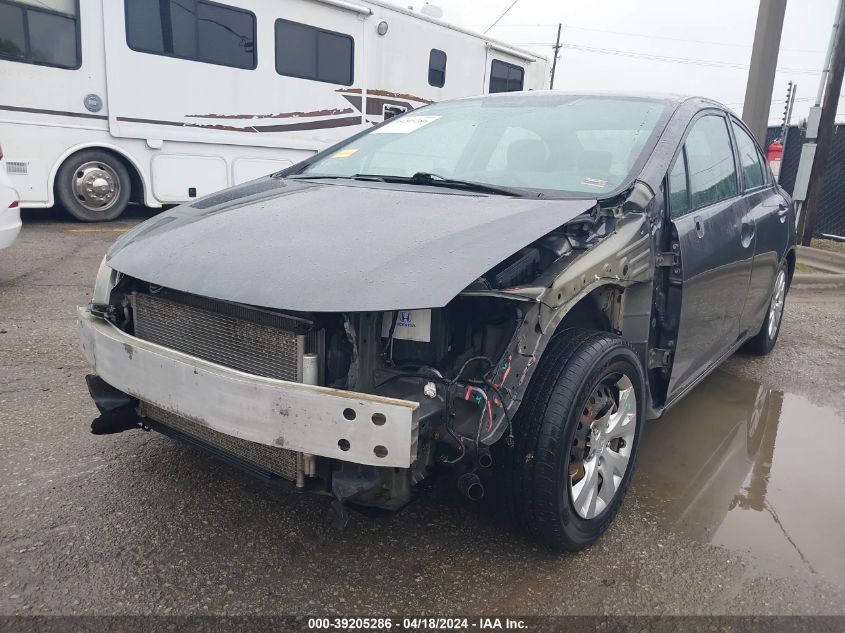 2012 Honda Civic Lx VIN: 19XFB2F55CE021456 Lot: 39205286