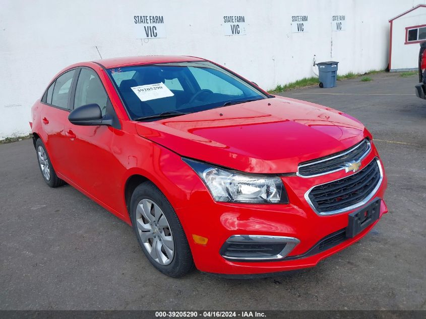 2015 Chevrolet Cruze Ls Auto VIN: 1G1PA5SG6F7261192 Lot: 39205290