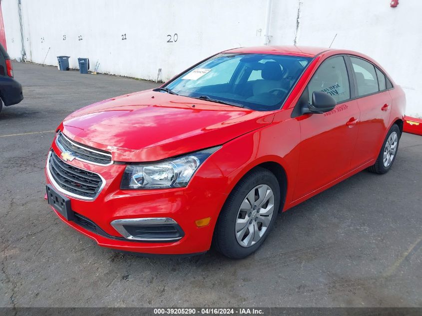 2015 Chevrolet Cruze Ls Auto VIN: 1G1PA5SG6F7261192 Lot: 39205290