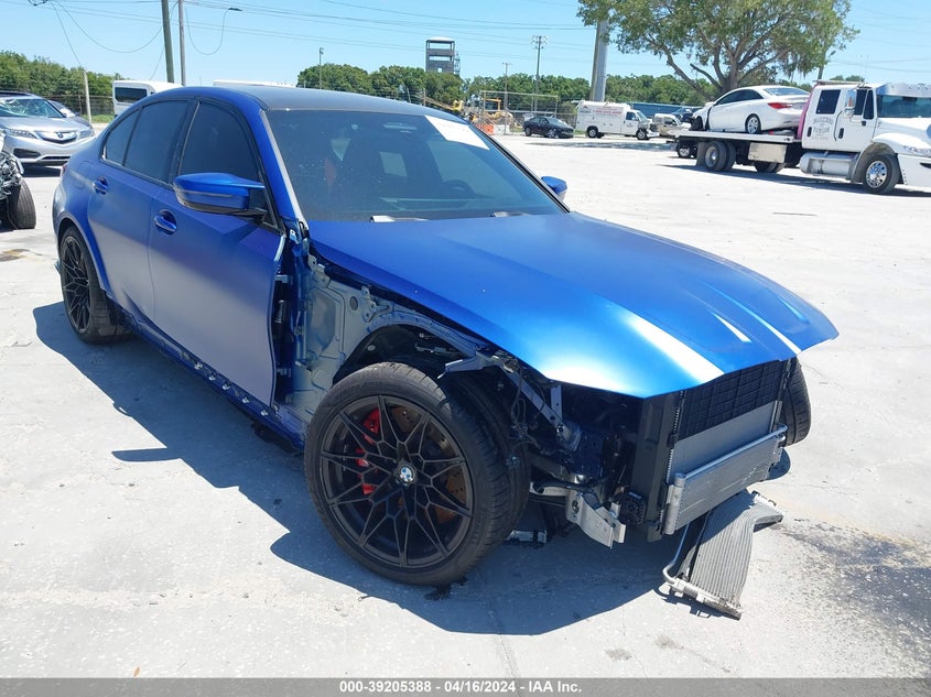 2024 BMW M3 Competition VIN: WBS33AY06RFS01385 Lot: 39205388