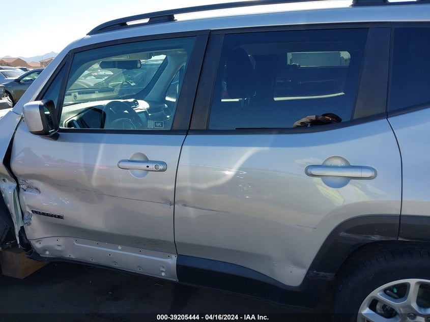 VIN ZACCJABB8JPH34508 2018 JEEP RENEGADE LATITUDE FWD