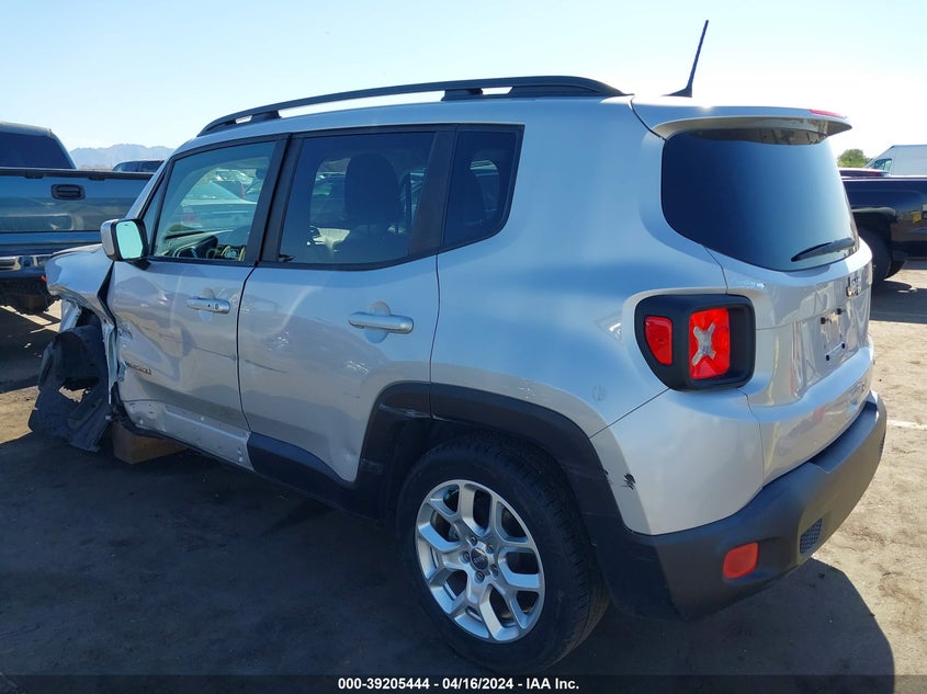 VIN ZACCJABB8JPH34508 2018 JEEP RENEGADE LATITUDE FWD