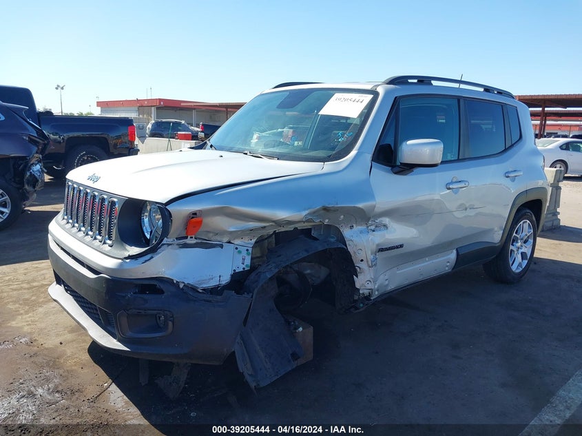 VIN ZACCJABB8JPH34508 2018 JEEP RENEGADE LATITUDE FWD
