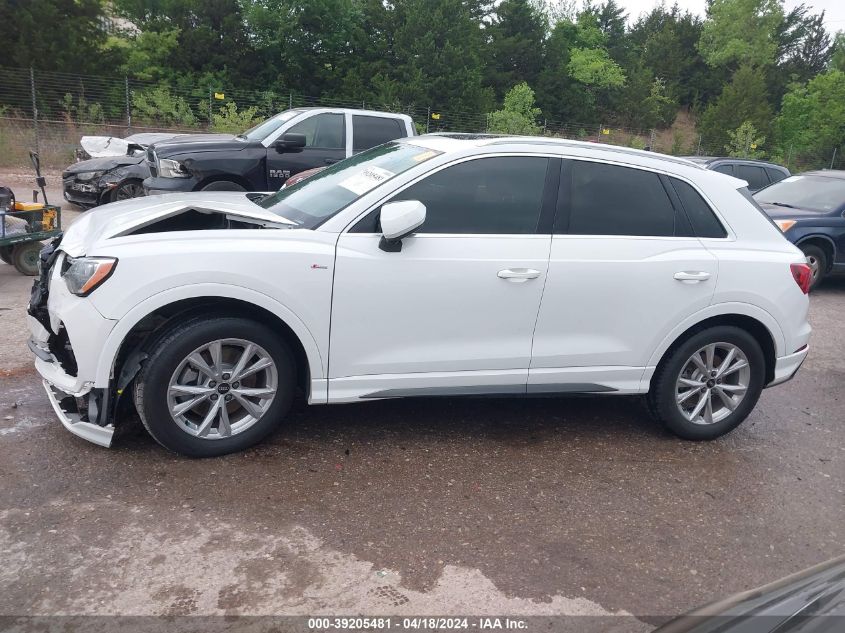 2021 Audi Q3 Premium 45 Tfsi S Line Quattro Tiptronic VIN: WA1DECF35M1083179 Lot: 39205481