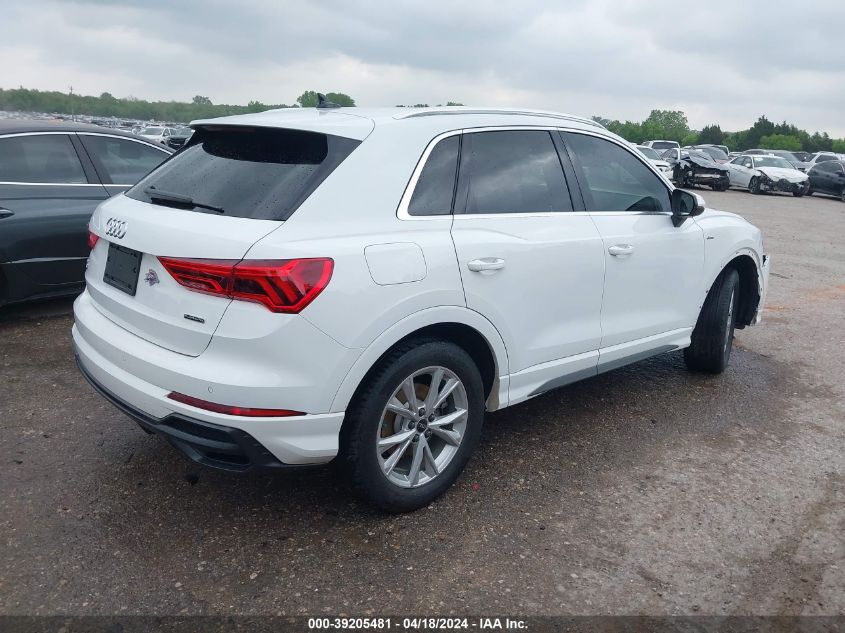 2021 Audi Q3 Premium 45 Tfsi S Line Quattro Tiptronic VIN: WA1DECF35M1083179 Lot: 39205481