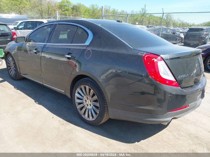 2013 Lincoln Mks VIN: 1LNHL9EK9DG615938 Lot: 39205639