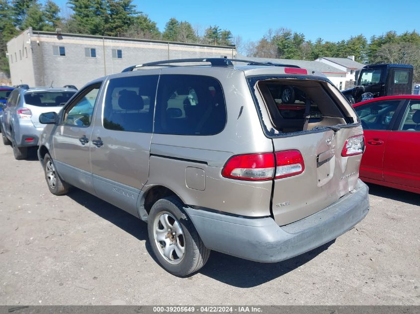 2003 Toyota Sienna Ce VIN: 4T3ZF19C53U551954 Lot: 39205649