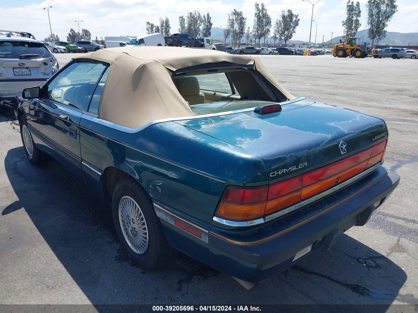 1993 Chrysler Lebaron VIN: 1C3XU453XPF666954 Lot: 39205696