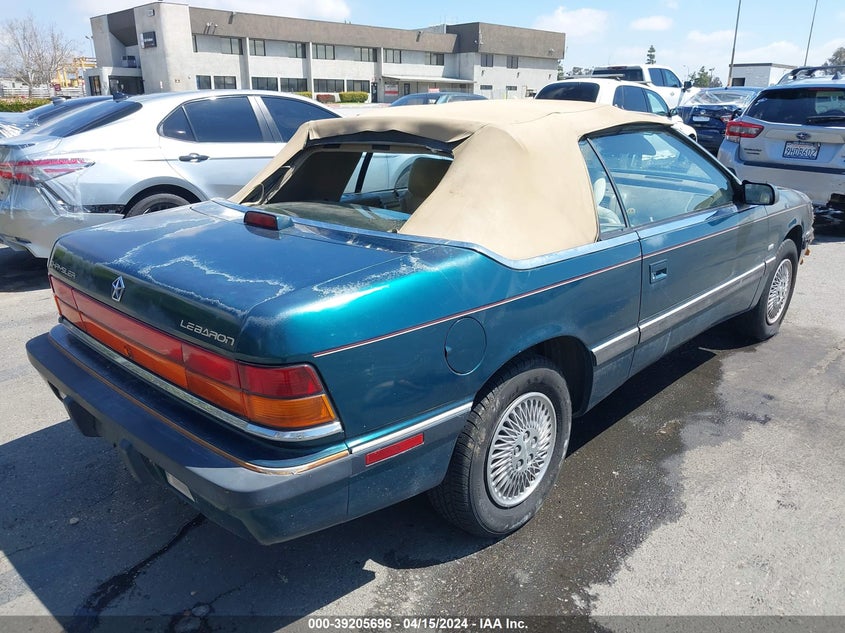 1993 Chrysler Lebaron VIN: 1C3XU453XPF666954 Lot: 39205696