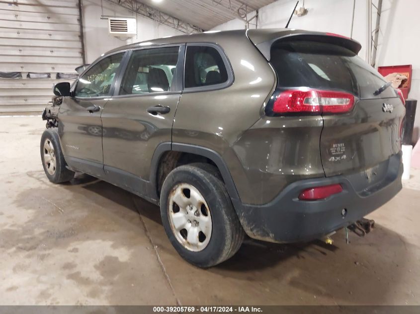 2015 Jeep Cherokee Sport VIN: 1C4PJMAB6FW636446 Lot: 39205769