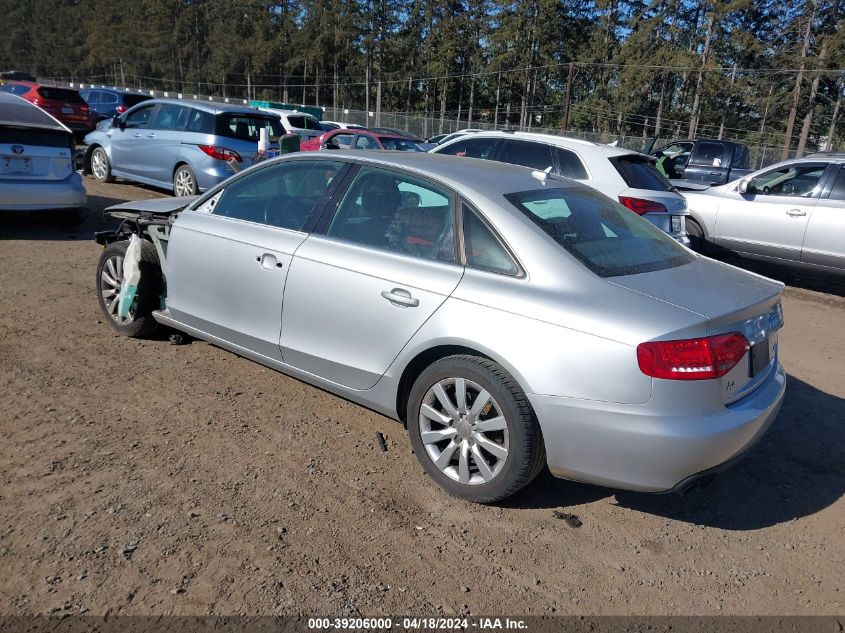 2010 Audi A4 2.0T Premium VIN: WAUEFAFL3AN058441 Lot: 39206000