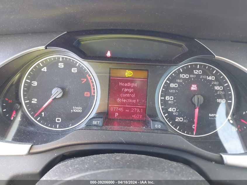 2010 Audi A4 2.0T Premium VIN: WAUEFAFL3AN058441 Lot: 39206000