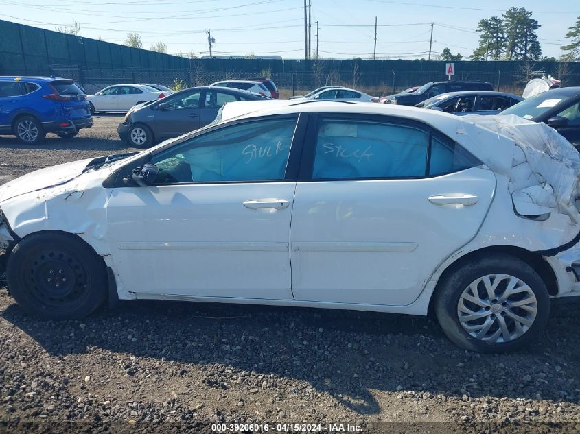 2018 Toyota Corolla Le VIN: 2T1BURHE3JC094139 Lot: 39206016