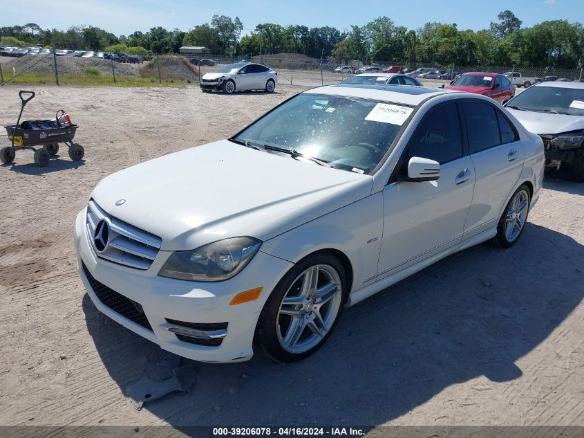 WDDGF4HB8CA608380 | 2012 MERCEDES-BENZ C 250