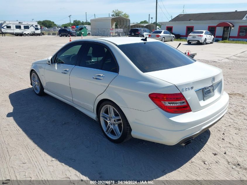 WDDGF4HB8CA608380 | 2012 MERCEDES-BENZ C 250