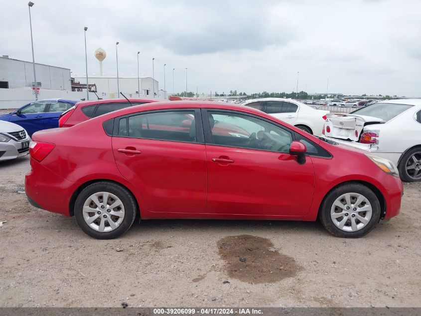 2014 Kia Rio Lx VIN: KNADM4A37E6356193 Lot: 39206099