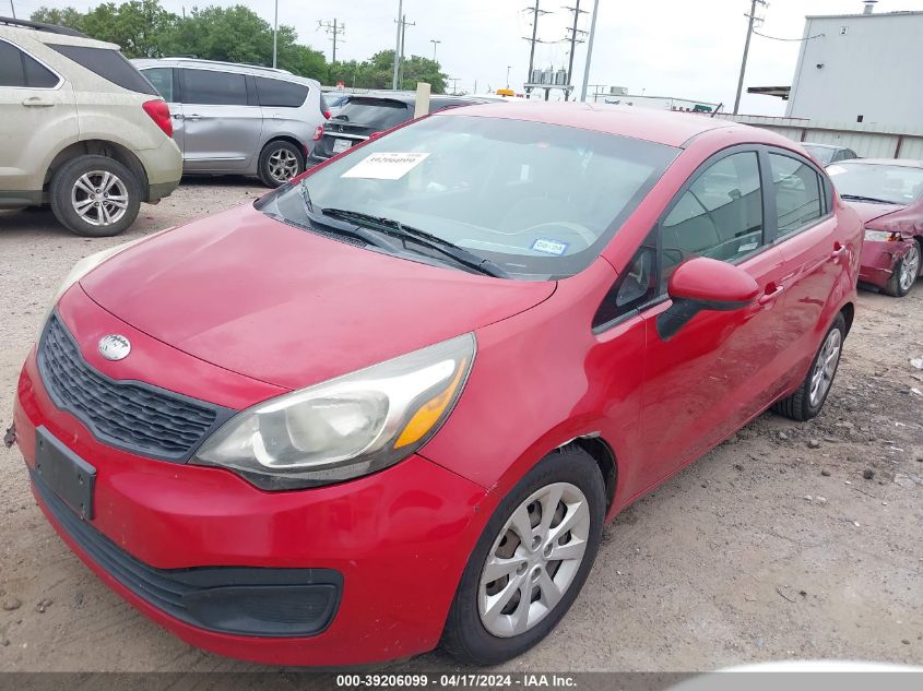 2014 Kia Rio Lx VIN: KNADM4A37E6356193 Lot: 39206099