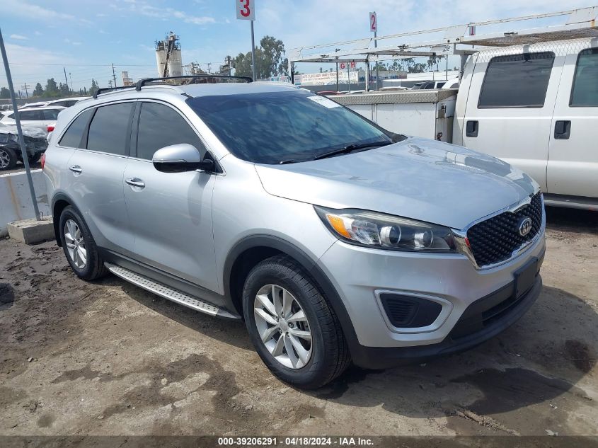 2016 Kia Sorento 2.4L Lx VIN: 5XYPG4A33GG128876 Lot: 39206291