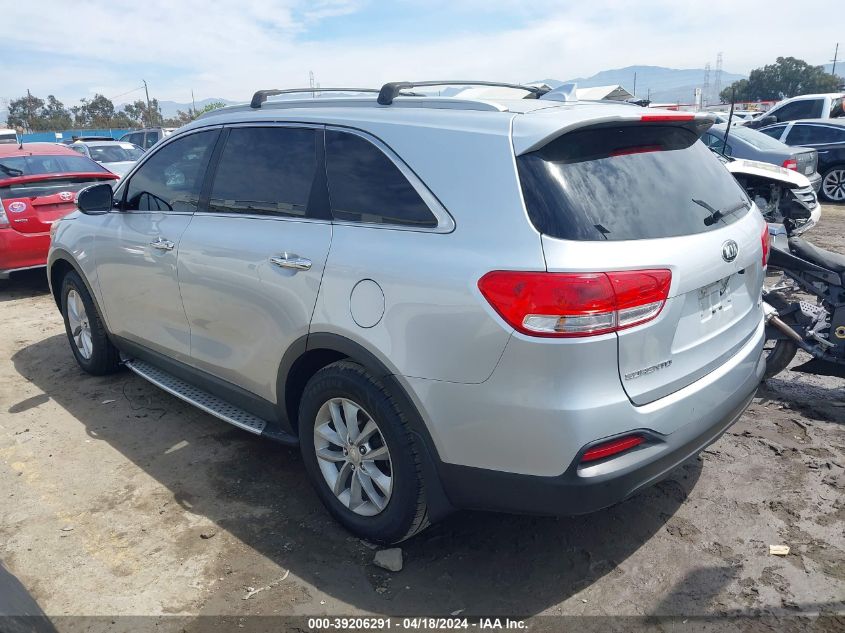2016 Kia Sorento 2.4L Lx VIN: 5XYPG4A33GG128876 Lot: 39206291