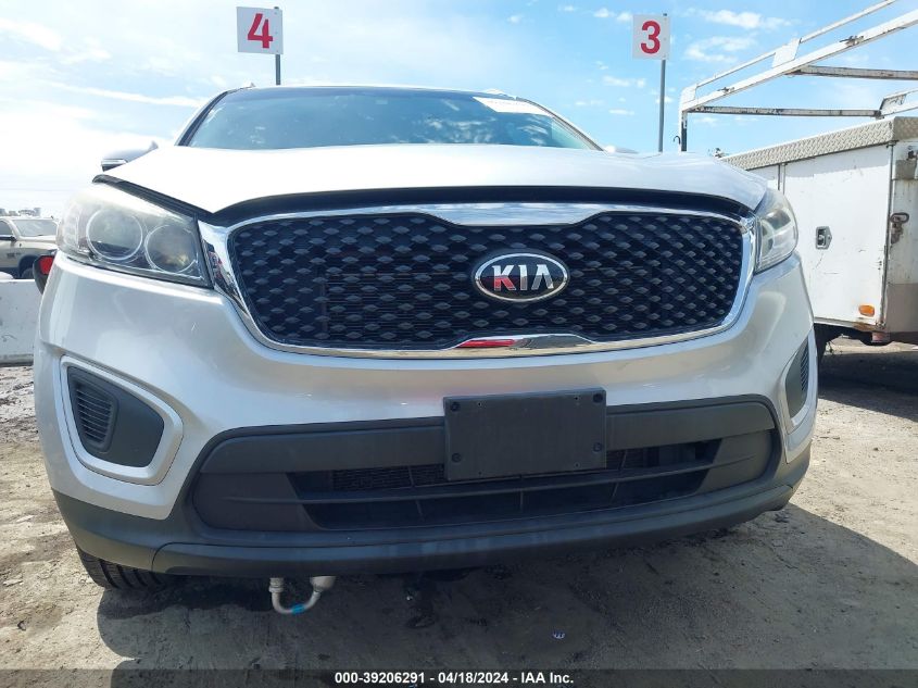 2016 Kia Sorento 2.4L Lx VIN: 5XYPG4A33GG128876 Lot: 39206291