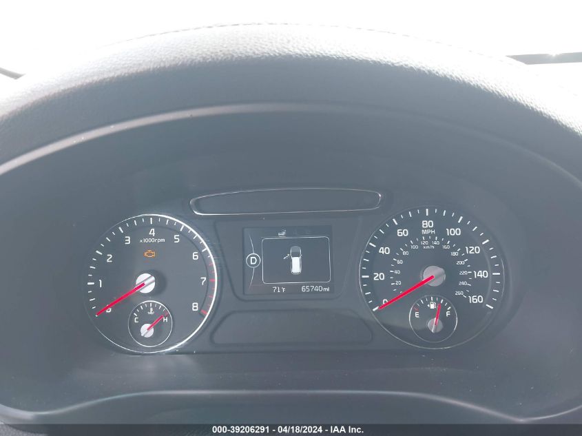 2016 Kia Sorento 2.4L Lx VIN: 5XYPG4A33GG128876 Lot: 39206291