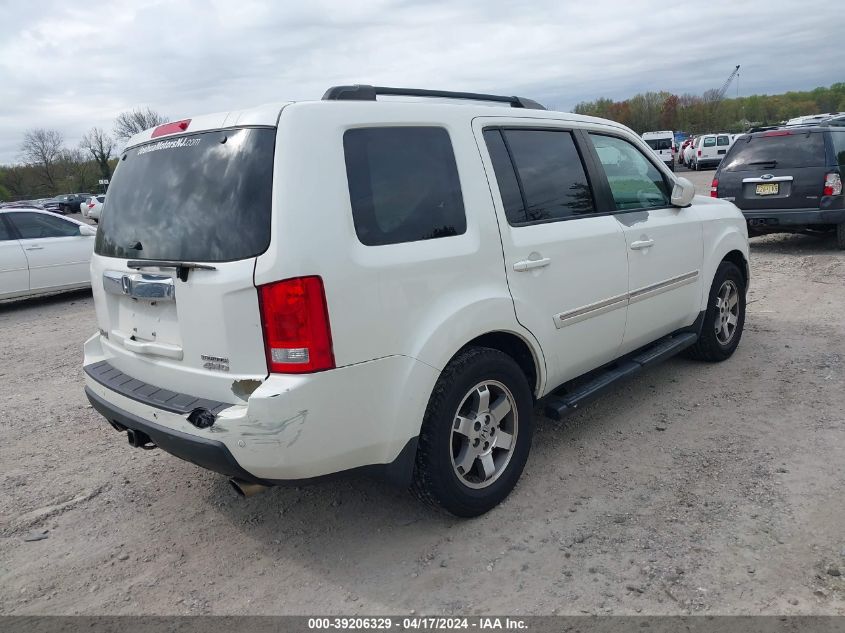 2011 Honda Pilot Touring VIN: 5FNYF4H94BB076840 Lot: 39206329