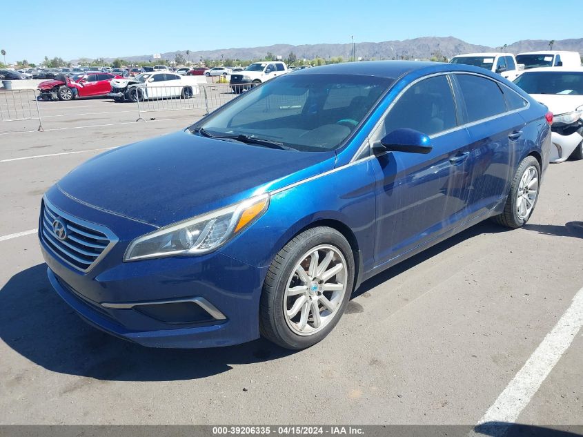 2016 Hyundai Sonata Se VIN: 5NPE24AF9GH409377 Lot: 39206335