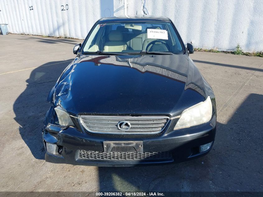 2001 Lexus Is 300 VIN: JTHBD182910019350 Lot: 39206382